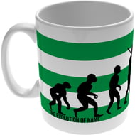 Personalised Football Player Evolution 11oz Ceramic Mug for Celtic fans