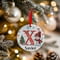 Personalised Snowman Initial A Ceramic Christmas Tree Decoration - 7cm