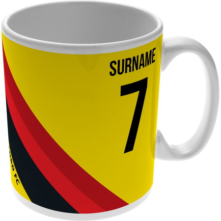 Personalised Watford Colour Stripe Ceramic Mug
