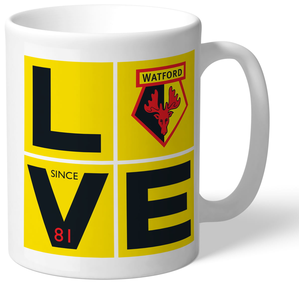Watford Football Shirt Personalised Travel Mug Gift