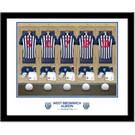 Personalised West Bromwich Albion FC Dressing Room Shirts Framed Print