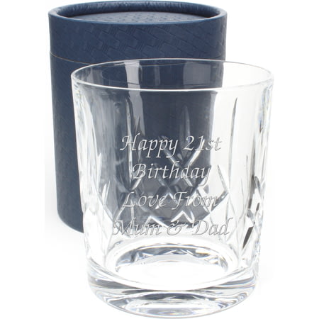 Personalised Engraved Cut Crystal Whisky Glass Tumbler