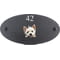 Personalised West Highland White Terrier Dog Motif Oval Slate House Sign Plaque 25x13cm