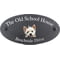 Personalised West Highland White Terrier Dog Motif Oval Slate House Sign Plaque 25x13cm