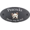 Personalised West Highland White Terrier Dog Motif Oval Slate House Sign Plaque 25x13cm