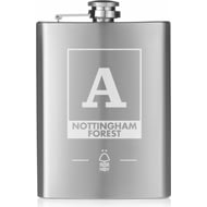 Personalised Nottingham Forest FC Monogram Hip Flask