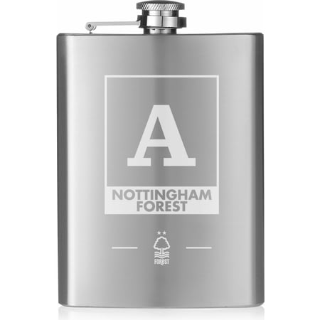 Personalised Nottingham Forest FC Monogram Hip Flask