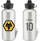 Personalised Wolves FC Retro Shirt Aluminium Sports Water Bottle