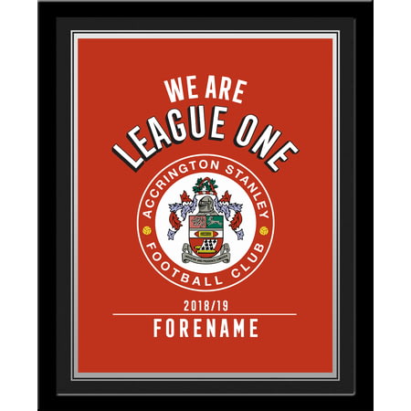Personalised Accrington Stanley FC We Are League One Photo Framed