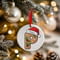 Personalised Gingerbread Initial Letter Christmas Ceramic Hanging Tree Decoration - 7cm