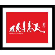 Personalised Liverpool FC Evolution Framed Print