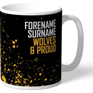 Personalised Wolves Proud Mug