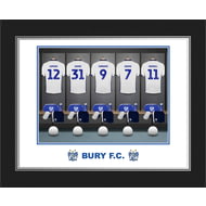 Personalised Bury FC Dressing Room Shirts Photo Folder