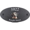 Personalised Great Dane Dog Motif Oval Slate House Sign Plaque 25x13cm