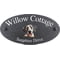 Personalised Great Dane Dog Motif Oval Slate House Sign Plaque 25x13cm
