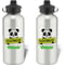 Personalised Kids Panda Aluminium Water Bottle