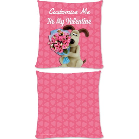 Personalised Wallace And Gromit "Be My Valentine" Cushion - 45x45cm