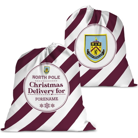 Personalised Burnley FC FC Christmas Delivery Large Fabric Santa Sack