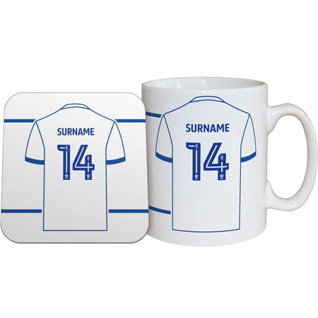 Personalised Bury FC Shirt Mug & Coaster Set