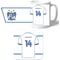 Personalised Bury FC Shirt Mug & Coaster Set