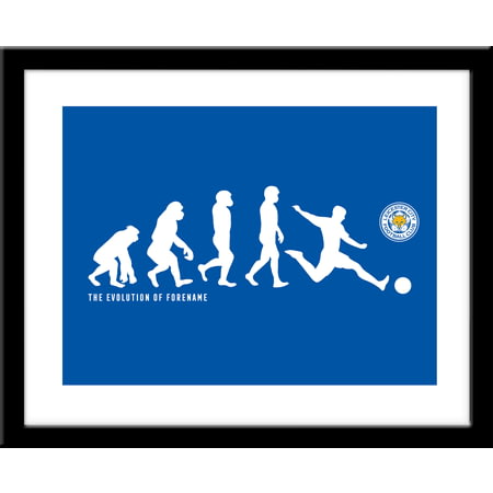 Personalised Leicester City Evolution Framed Print