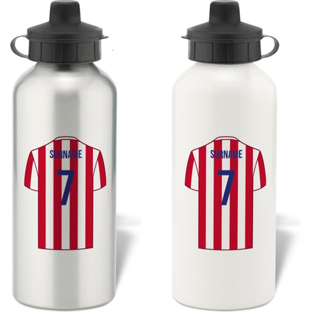 Personalised Stoke City FC Shirt Aluminium Sports Water Bottle