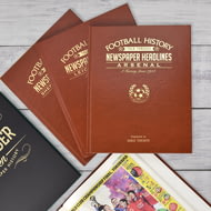 Personalised Manchester United Football Club Newspaper Book A4
