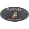 Personalised Weasel Wildlife Animal Motif Oval Slate House Sign Plaque 25x13cm