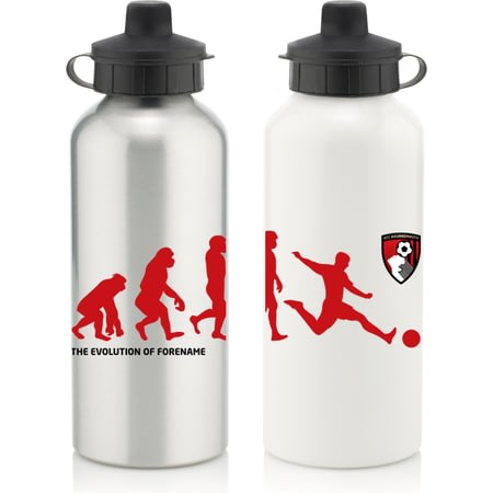 Personalised AFC Bournemouth Player Evolution Aluminium Sports Water Bottle