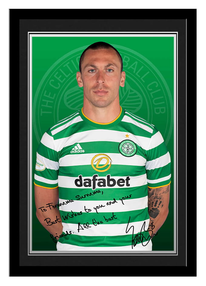 framed signed celtic top