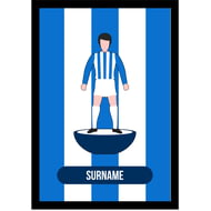 Personalised Huddersfield Town Player Figure A4 Framed Print