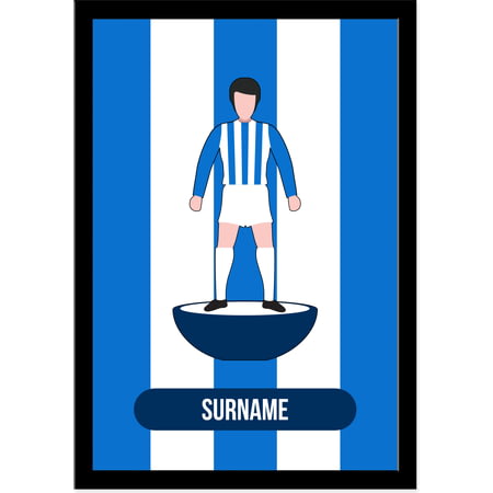 Personalised Huddersfield Town Player Figure A4 Framed Print