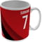 Personalised Bournemouth Colour Stripe Ceramic Mug