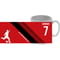 Personalised Bournemouth Colour Stripe Ceramic Mug
