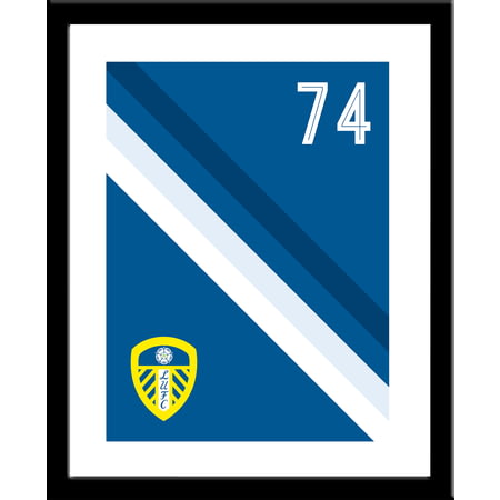 Personalised Leeds United FC Stripe Framed Print