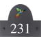 Personalised Parrot Bird In Flight Motif Slate House Name Or Number Plaque/Sign - 25x20cm