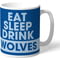 Personalised Warrington Wolves Eat Sleep Drink Mug
