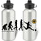 Personalised Wolves FC Player Evolution Aluminium Sports Water Bottle
