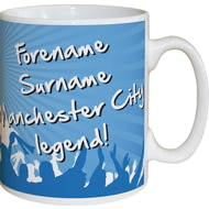 Personalised Manchester City FC Legend Mug