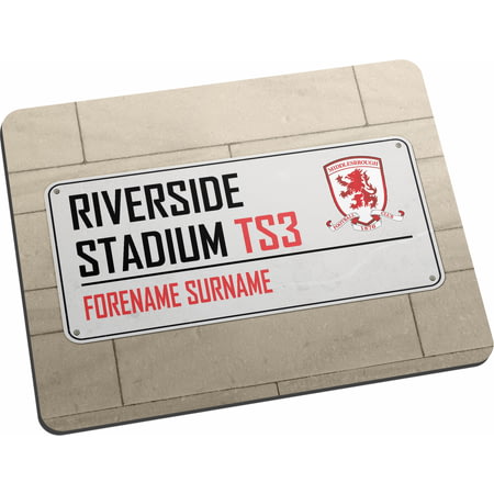 Personalised Middlesbrough FC Street Sign Mouse Mat