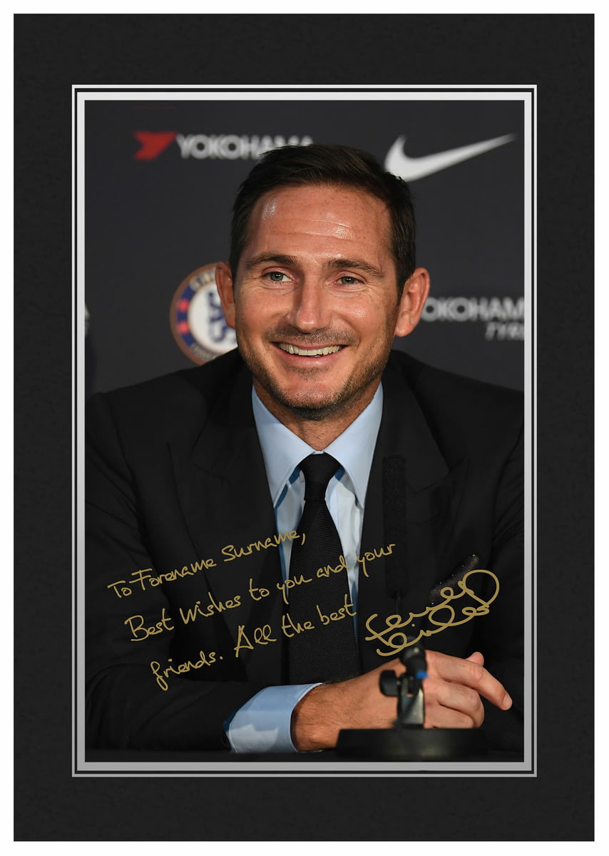Personalised Chelsea FC Manager autograph Photo Folder ...