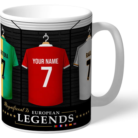 Personalised Magnificent 7s European Legends 11oz Ceramic Mug