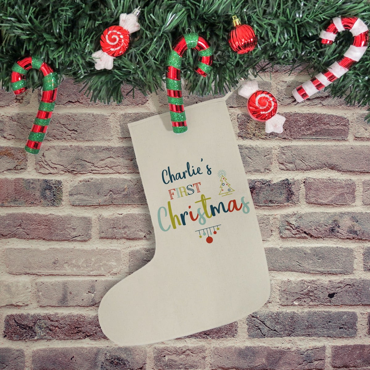 personalised 1st christmas stocking