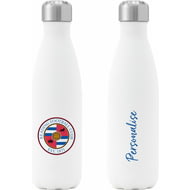 Personalised Reading FC Crest Insulated Water Bottle - White