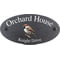 Personalised Sparrow Bird Motif Oval Slate House Sign Plaque 25x13cm