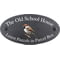 Personalised Sparrow Bird Motif Oval Slate House Sign Plaque 25x13cm