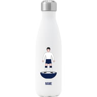 Personalised Tottenham Hotspur Player Figure Insulated Water Bottle - 500ml - White