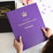 Personalised Telegraph Queen Elizabeth Jubilee Newspaper Book - Purple Leatherette