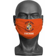 Personalised Luton Town FC Crest Adult Face Mask