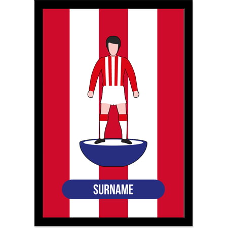 Personalised Stoke City Player Figure A4 Framed Print
